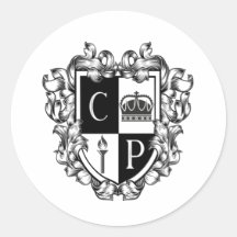 Klassieke ronde sticker