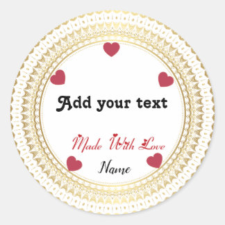 Klassieke ronde sticker