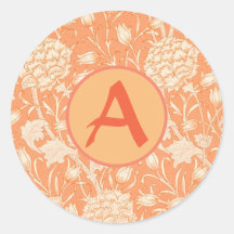 KLASSIEKE RONDE Sticker AANGEPASTE MONOGRAM