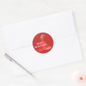 Klassieke Ronde Sticker, Glossy Ronde Sticker (Envelop)