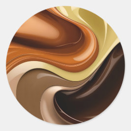 Klassieke ronde sticker in stijlvolle graphics