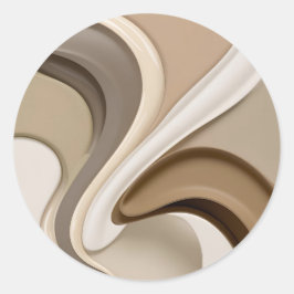 Klassieke ronde sticker in stijlvolle graphics