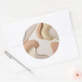 Klassieke ronde sticker in stijlvolle graphics (Envelop)