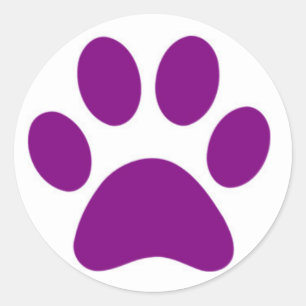 Klassieke ronde Sticker/Paw-afdrukken Sticker