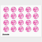 KLASSIEKE RONDE STICKER VAN TIARE (PINK) (Vel)