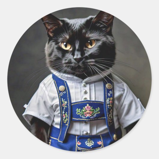 Klassieke ronde stickers (Voorkant)