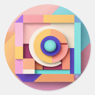 Klassieke ronde stickers