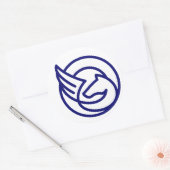 Klassieke ronde stickers (Envelop)