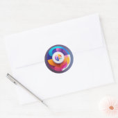 Klassieke ronde stickers (Envelop)