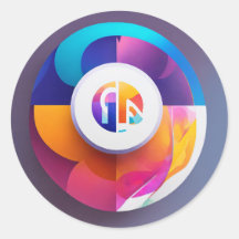 Klassieke ronde stickers