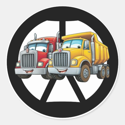 Klassieke ronde stickers (Voorkant)