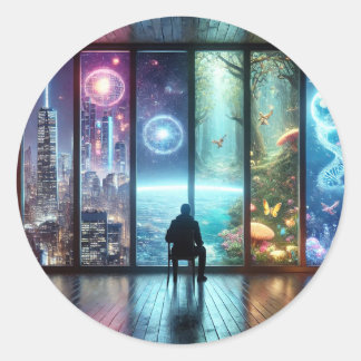 Klassieke ronde stickers