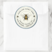 Klassieke Ronde Stickers | Pure Honey Custom Stick (Tas)