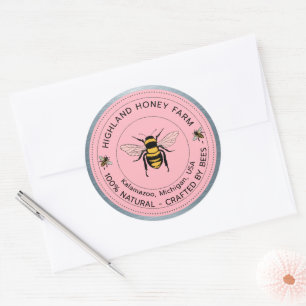 Klassieke ronde stickers Pure Honey Custom Stick