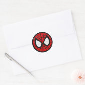 Klassieke ronde stickers – Spider Hero-ontwerp (Envelop)
