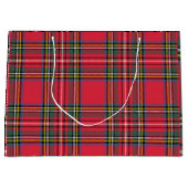 Klassieke Rood Geruite Grote Cadeautas (Voorkant)