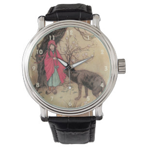Klassieke Roodkapje door Warwick Goble Horloge
