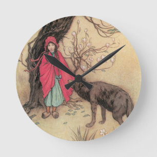 Klassieke 'Roodkapje' door Warwick Goble Ronde Klok