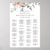 Klassieke Roos - Alfabetische zeegrafiek Poster (Voorkant)