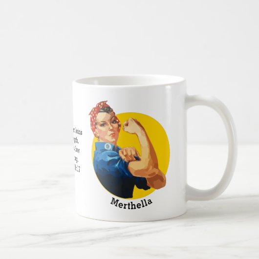 Klassieke ROSIE RIVETER persoonlijke koffie-Mok Koffiemok (Rechts)