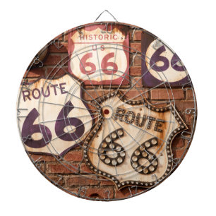 Klassieke route 66 dartbord