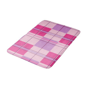 Klassieke Roze Bes Plaid Esthetiek Badmat