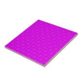 Klassieke roze en paarse tegel tegeltje (Zijkant)
