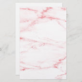 Klassieke roze marmer briefpapier (Voorkant / Achterkant)