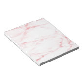 Klassieke roze marmer notitieblok (Schuin)