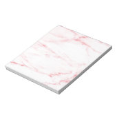 Klassieke roze marmer notitieblok (Gedraaid)