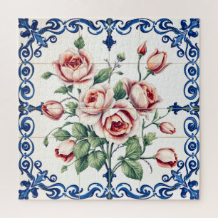 klassieke rozenboeket puzzel