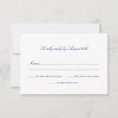 Klassieke RSVP-reactiekaart - Penobscoop Bay Set RSVP Kaartje (Voorkant)