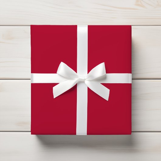 Klassieke Ruby Red Solid kleur Cadeaupapier