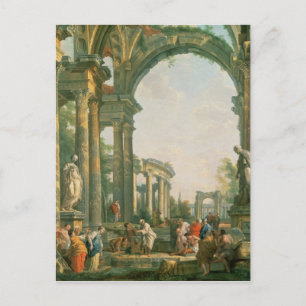 Klassieke ruïnes, 18e eeuw briefkaart