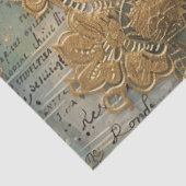 Klassieke  Rustieke Witte Poppies Decoupage Tissuepapier (Detail)