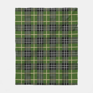Klassieke Rustische Green Tartan Pset Fleece Deken