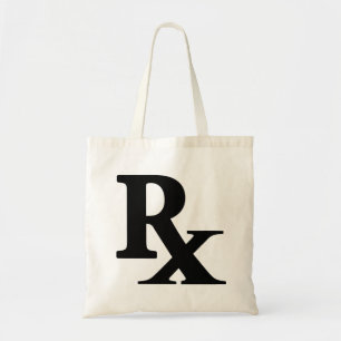 Klassieke Rx Pharmacy Icon print apotheker cadeau Tote Bag