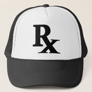 Klassieke Rx Pharmacy Icon print apotheker cadeau Trucker Pet