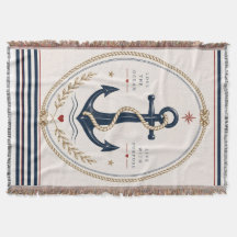 Klassieke Sailorcore Zeevaart Worpdeken