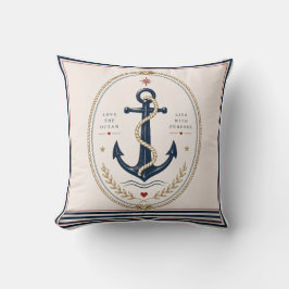 Klassieke Sailorcore Zeevaart Worpdeken Kussen