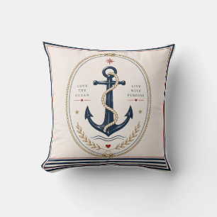 Klassieke Sailorcore Zeevaart Worpdeken Kussen