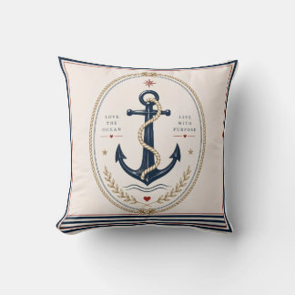 Klassieke Sailorcore Zeevaart Worpdeken Kussen