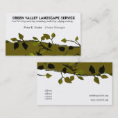 Klassieke samenstelling Moderne landschapsafdeling Visitekaartje (Voorkant / Achterkant)