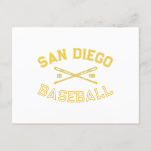 Klassieke San Diego California Baseball Retro Vi Briefkaart