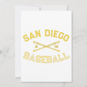 Klassieke San Diego California Baseball Retro Vi Kaart