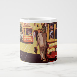 Klassieke San Francisco Kabeltram Reisposter Kunst Extra Grote Beker