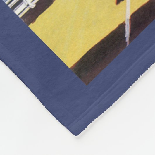 Klassieke San Francisco Kabeltram Reisposter Kunst Fleece Deken (Hoek)