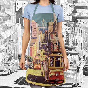 Klassieke San Francisco Kabeltreinen Reisposter Ku Schort