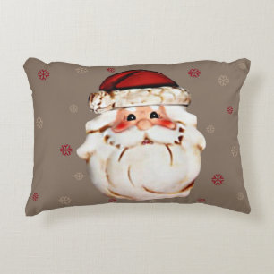 Klassieke Santa Claus Face Accent Kussen