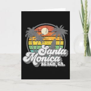 Klassieke Santa Monica Beach Californië Surf Surfi Kaart